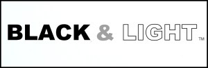 black and light logo